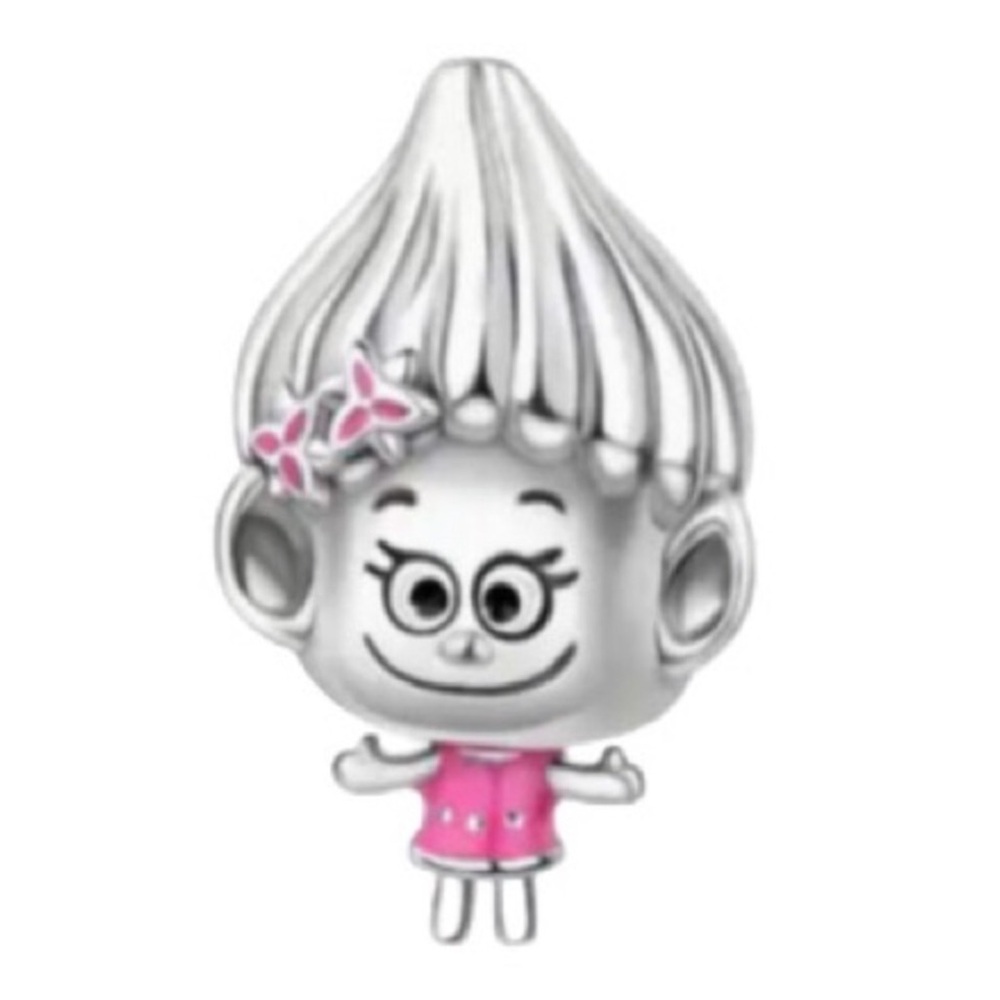 S925 Poppy Troll Bead Charm Pandora Style